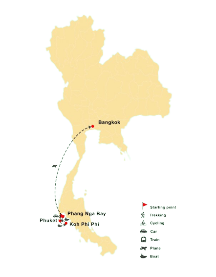 Vacanza di nozze sulla spiaggia in Thailandia 6 giorni