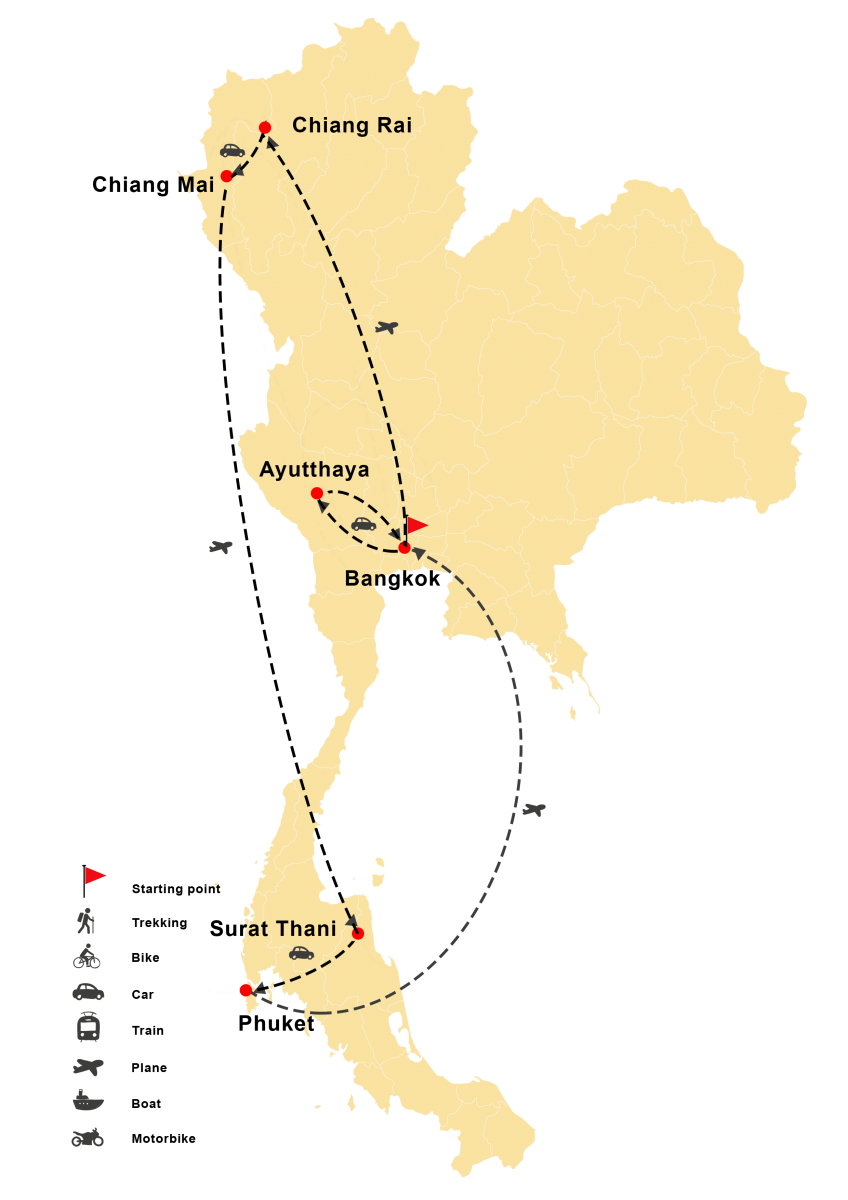 Tour di lusso per la luna di miele in Thailandia 14 giorni