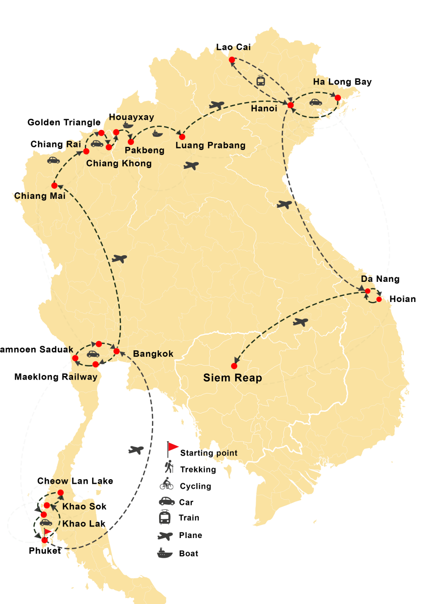 Le Gemme Nascoste in Thailandia e Indocina di 31 giorni