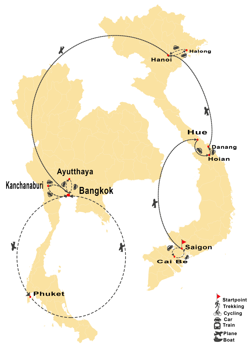 Thailandia e Vietnam in 12 Giorni: Cultura, Natura e Mare