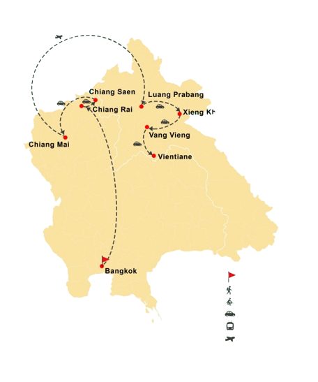 Viaggio in Thailandia e Laos 18 Giorni