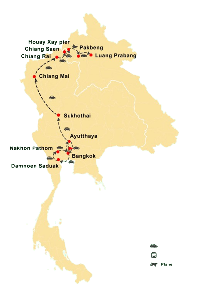Thailandia - Luang Prabang attraverso il confine di Huayxay 17 giorni