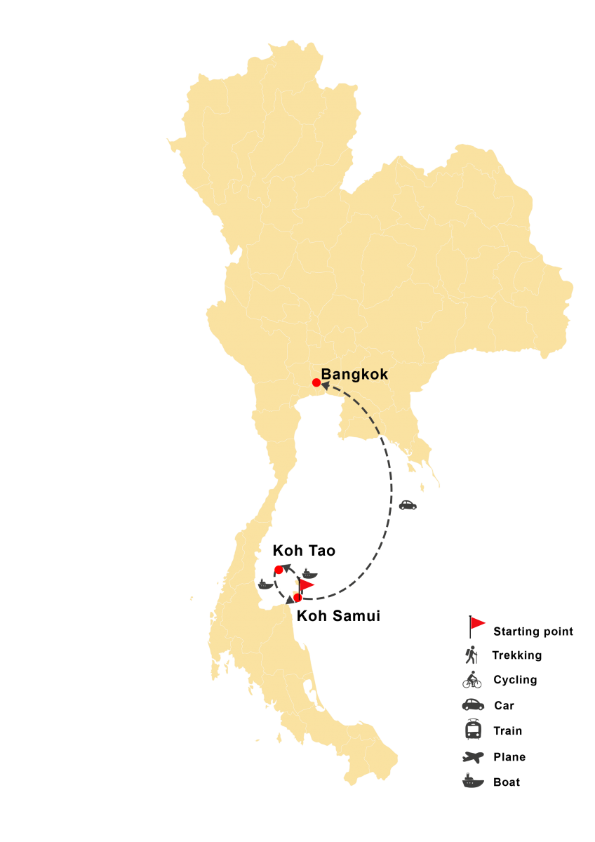 Pacchetto di luna di miele a Koh Tao e Koh Samui 8 giorni