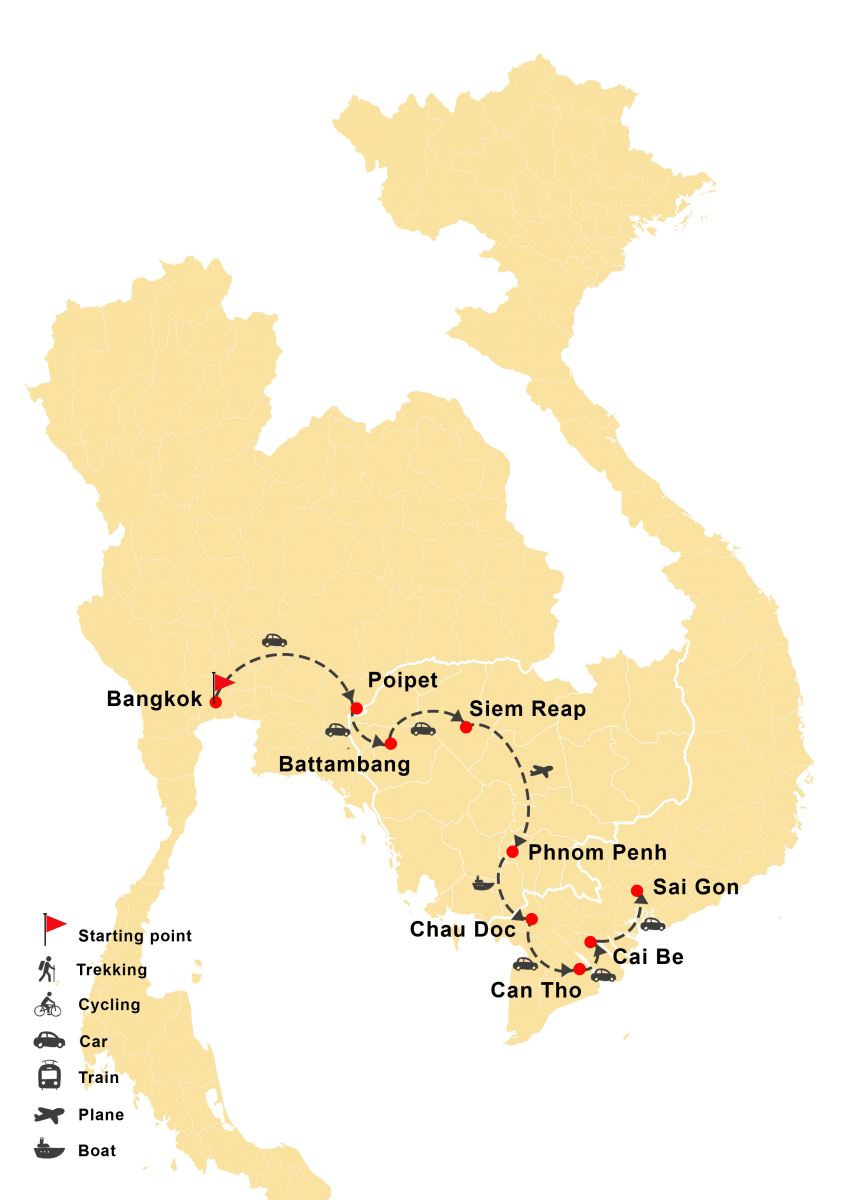 Attraversando Thailandia, Cambogia e Vietnam in 15 giorni