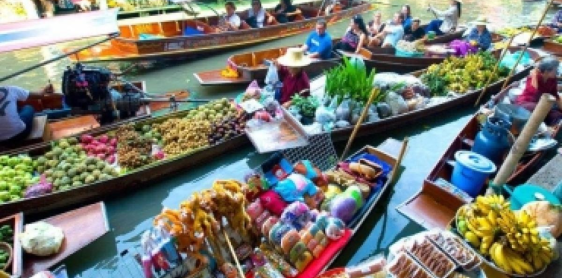 Giorno 3: Bangkok - Mercato galleggiante di Damnoen Saduak - Ayutthaya (B)