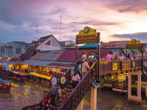 mercato galleggiante di Amphawa